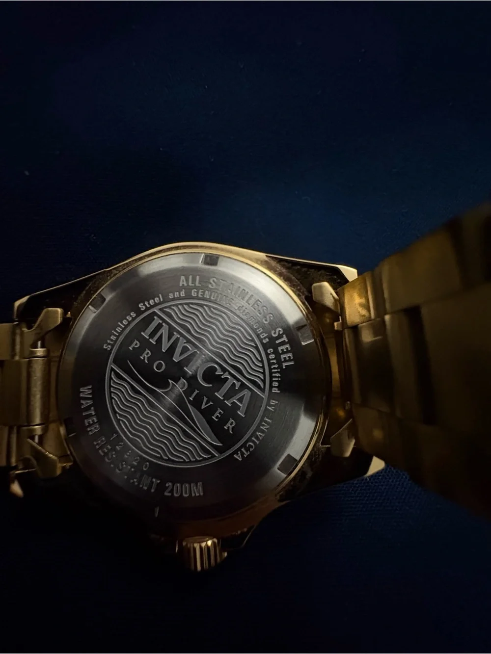 Invicta Men’s Gold Tone Bracelet Watch with Roman Dial